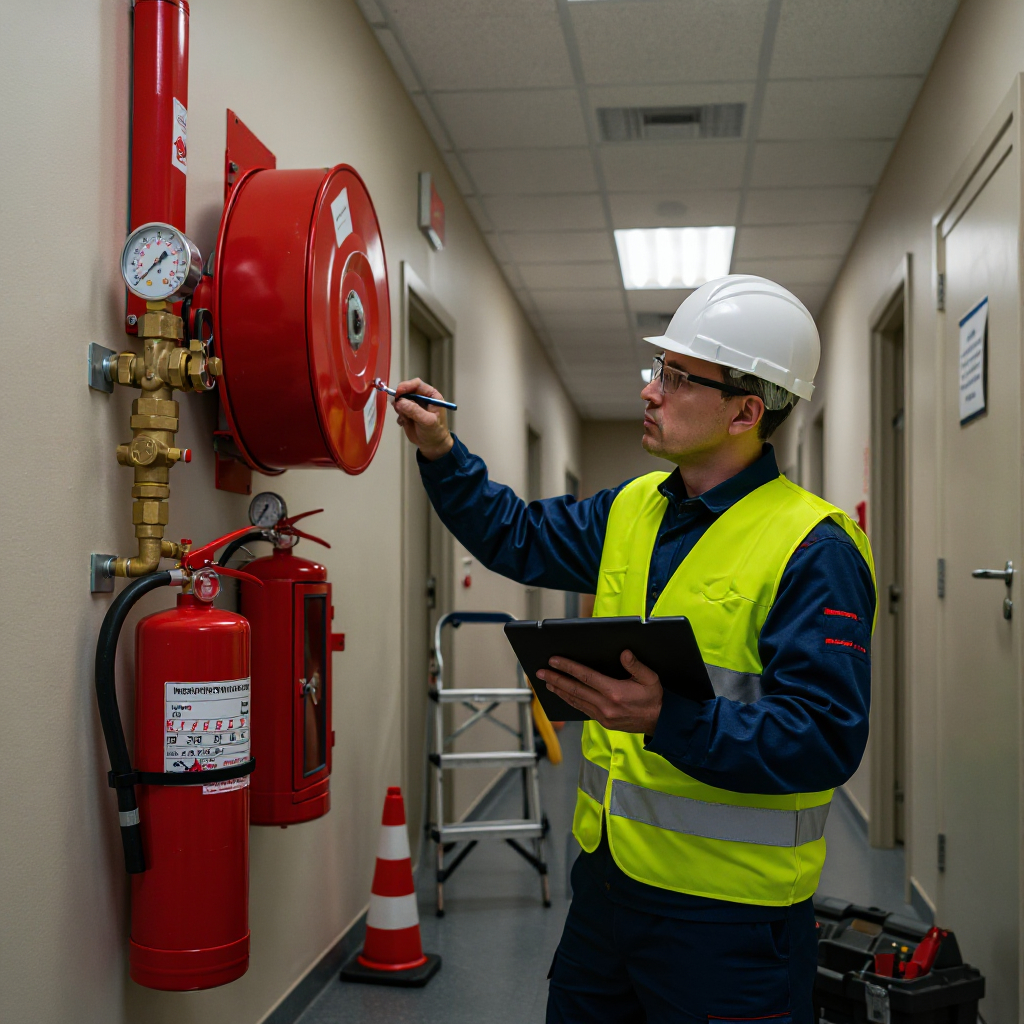 ביקורת מערכות כיבוי אש במרכז